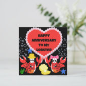 Funny Lobster Anniversaire Carte pour Lui et elle (Debout devant)