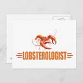 Funny Lobster Briefkaart (Voorkant / Achterkant)