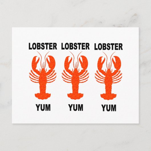 Funny lobster briefkaart (Voorkant)