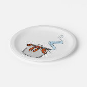 Funny Lobster in een Pot Papieren Bordje (Gekanteld)