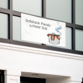 Funny Lobster in een Pot Spandoek (Buitenkant Gebouw)
