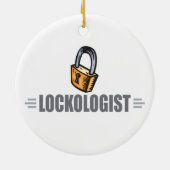 Funny Locksmith Keramisch Ornament (Achterkant)