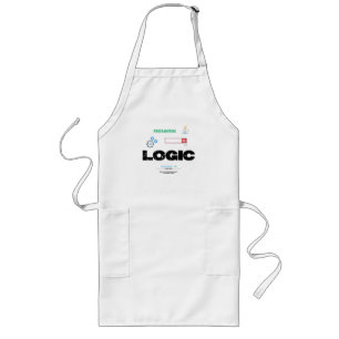 Funny Logic Code Mode Aan Programmeer T-Shirt Lang Schort