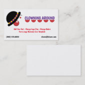 Funny Logos Clown Visitekaartje (Voorkant / Achterkant)