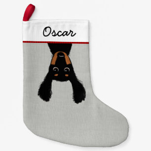 Funny Longhaire Dachshund Cartoon Wiener Dog Xmas Kleine Kerstsok