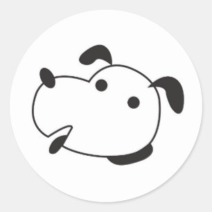 Funny look Dog Sticker