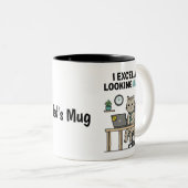 Funny Looking Busy Personalized Work Mug (Devant droit)