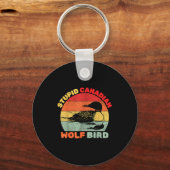 Funny Loon Bird Humor Stud Canadian Wolf Bird  Sleutelhanger (Voorkant)