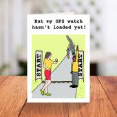 Funny lopende verjaardagskaart voor runner kaart