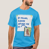 Funny Lost Husband Custom Photo T-Shirt (Voorkant)