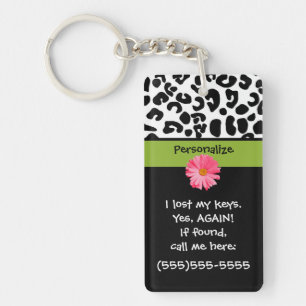 Funny Lost Keys Leopard Print Sleutelhanger