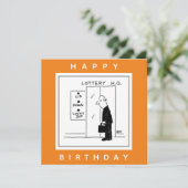 Funny Lottery Choice Lift Cartoon Kaart (Staand voorkant)