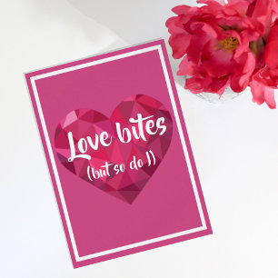 Funny Love Bites, maar ik Valentijn ook Feestdagen Kaart