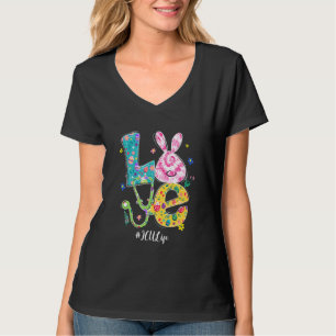 Funny Love Bunny Icu Nurse Paasdag Verpleegster T-shirt
