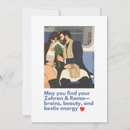 Funny Love Cute – May You Find Your Zohran & Rama Feestdagenkaart