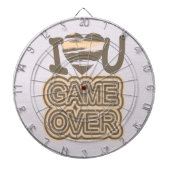 Funny Love Game Over Dartbord (Voorkant)