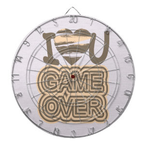 Funny Love Game Over Dartbord