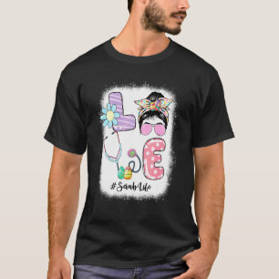 Funny Love Scrub Life Messine Bun Easter Day Neurs T-shirt