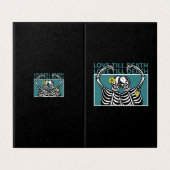 Funny Love Skeleton Jubileum Kaart (Buitenkant ongevouwen)
