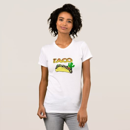Funny Love Taco TexMex Humor Mode Taco T-shirt (Voorkant volledig)