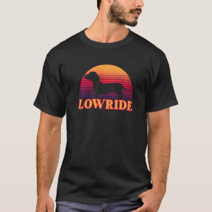 Funny Lowride Dachshund Wiener Sause Hondenras O T-shirt