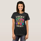 Funny Lucky Bingo Funny Gambling Bingo Player Men T-shirt (Voorkant volledig)
