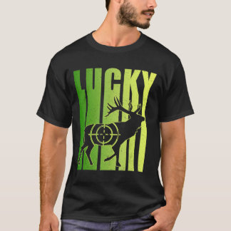  Funny Lucky Irish Hunting St Patricks Day T-shirt