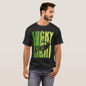Funny Lucky Irish Hunting St Patricks Day T-shirt (Voorkant volledig)