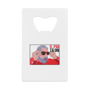 Funny Lula Meme with Sunglasses Kredietkaart Flessenopener