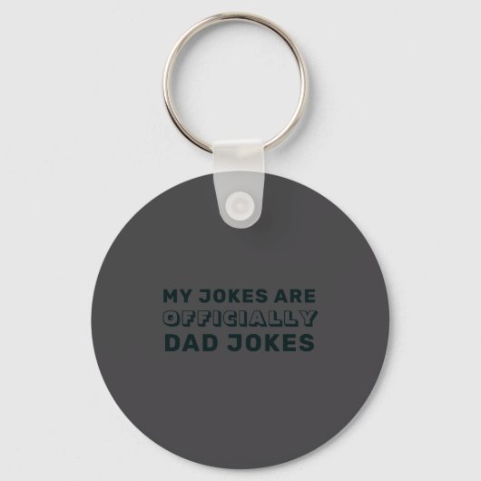 Funny Ly New Dad Daddy Jokes Fathers Day Sleutelhanger (Voorkant)