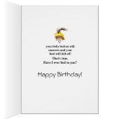 Funny Lying Birthday Lady-kaart (Binnen (Rechts))