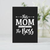 Funny Ma is Moederdag van Boss Kaart (Staand voorkant)