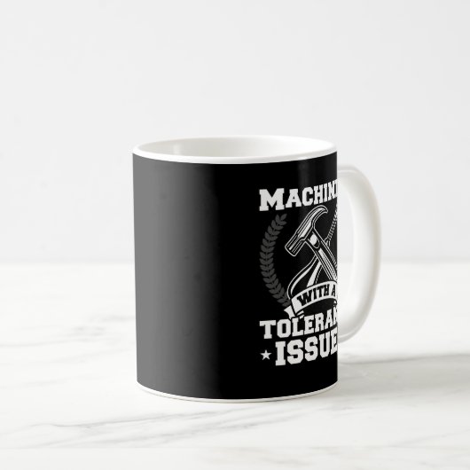 Funny Machinist met tolerantieproblemen CNC Machin Koffiemok (Voorkant rechts)