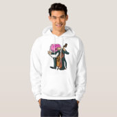 Funny Mad Cellist Cello Hoodie (Voorkant volledig)