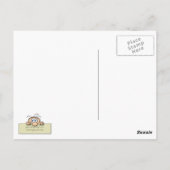 Funny Mad Scientist Briefkaart (Achterkant)