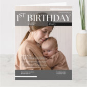 Funny magazine 1ère invitation anniversaire (Devant)