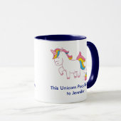 Funny Magical Unicorn Poop Custom Mok (Voorkant rechts)