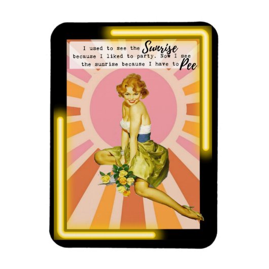Funny Magnet Best Friend Gift "Sunrise" Magneet (Verticaal)