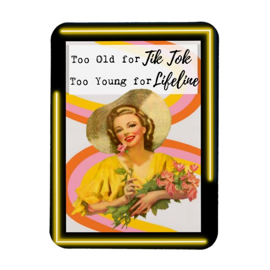 Funny Magnet Best Friend Gift "Tik Tok" Magneet (Verticaal)