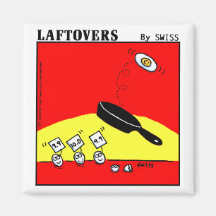 Funny Magnet met gymnast-eieren Magneet