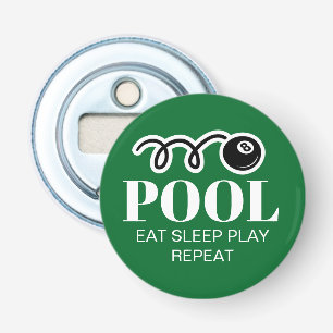 Funny magnetische bierflesopener voor poolspeler button flesopener