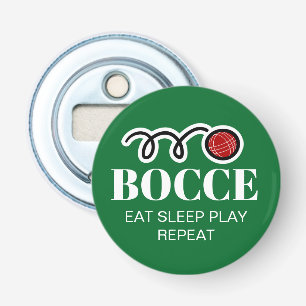 Funny magnetische bierflessenopener voor bocce-spe button flesopener