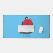 Funny magnificous frigate bird cartoon bureaumat (Keyboard & Muis)