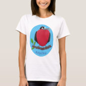 Funny magnificous frigate bird cartoon t-shirt (Voorkant)