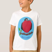 Funny magnificous frigate bird cartoon t-shirt (Voorkant)