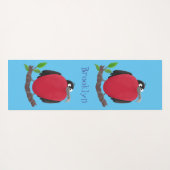 Funny magnificous frigate bird cartoon yogamat (Achterkant (horizontaal))