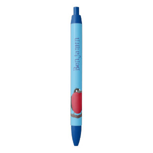 Funny magnificous frigate bird cartoon zwarte inkt pen