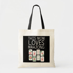 Funny Mahjong Gift voor moeder Tile Game Lover Tote Bag