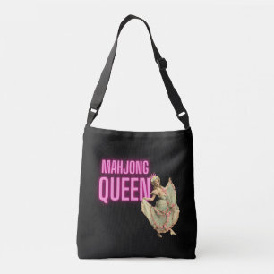Funny Mahjong Queen Crossbody Tas