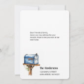 Funny Mail Carrier Bewegende Aankondiging Kaarten (Achterkant)